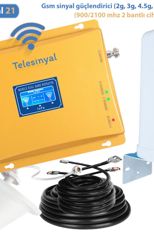 900 - 2100 MHz Çift Bant Sinyal Güçlendirici