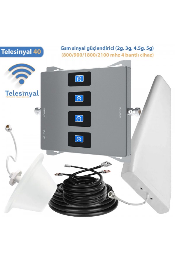 800 - 900 - 1800 - 2100 MHz Dört Bant Sinyal Güçlendirici