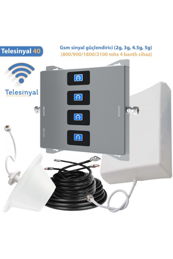 800 - 900 - 1800 - 2100 MHz Dört Bant Sinyal Güçlendirici