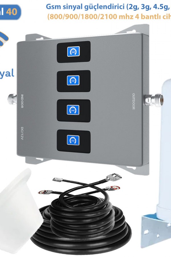 800 - 900 - 1800 - 2100 MHz Dört Bant Sinyal Güçlendirici