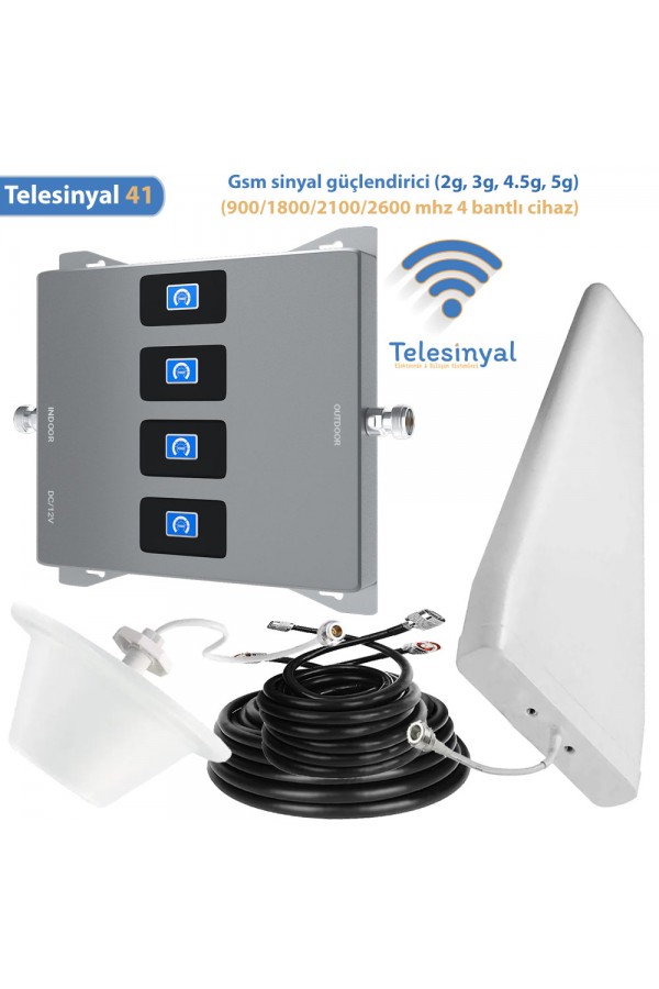 900 - 1800 - 2100 - 2600 MHz Dört Bant Sinyal Güçlendirici