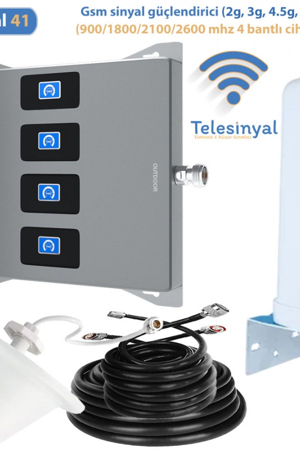 900 - 1800 - 2100 - 2600 MHz Dört Bant Sinyal Güçlendirici